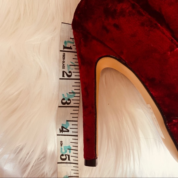 Red thigh high boots 5 inch heels - Picture 4 of 5